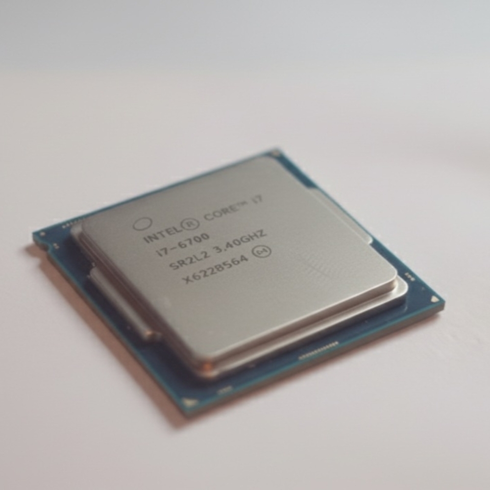 Intel Core i7 Processor - Silver and Blue
